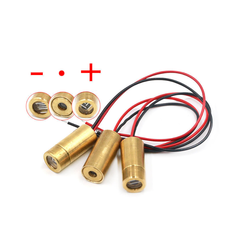 Industrial Laser Alignment Tool - 9mm調整可能フォーカス赤色レーザーダイオードヘッド 650nm 5mW 3V ドットラインクロスモジュール Arduino用