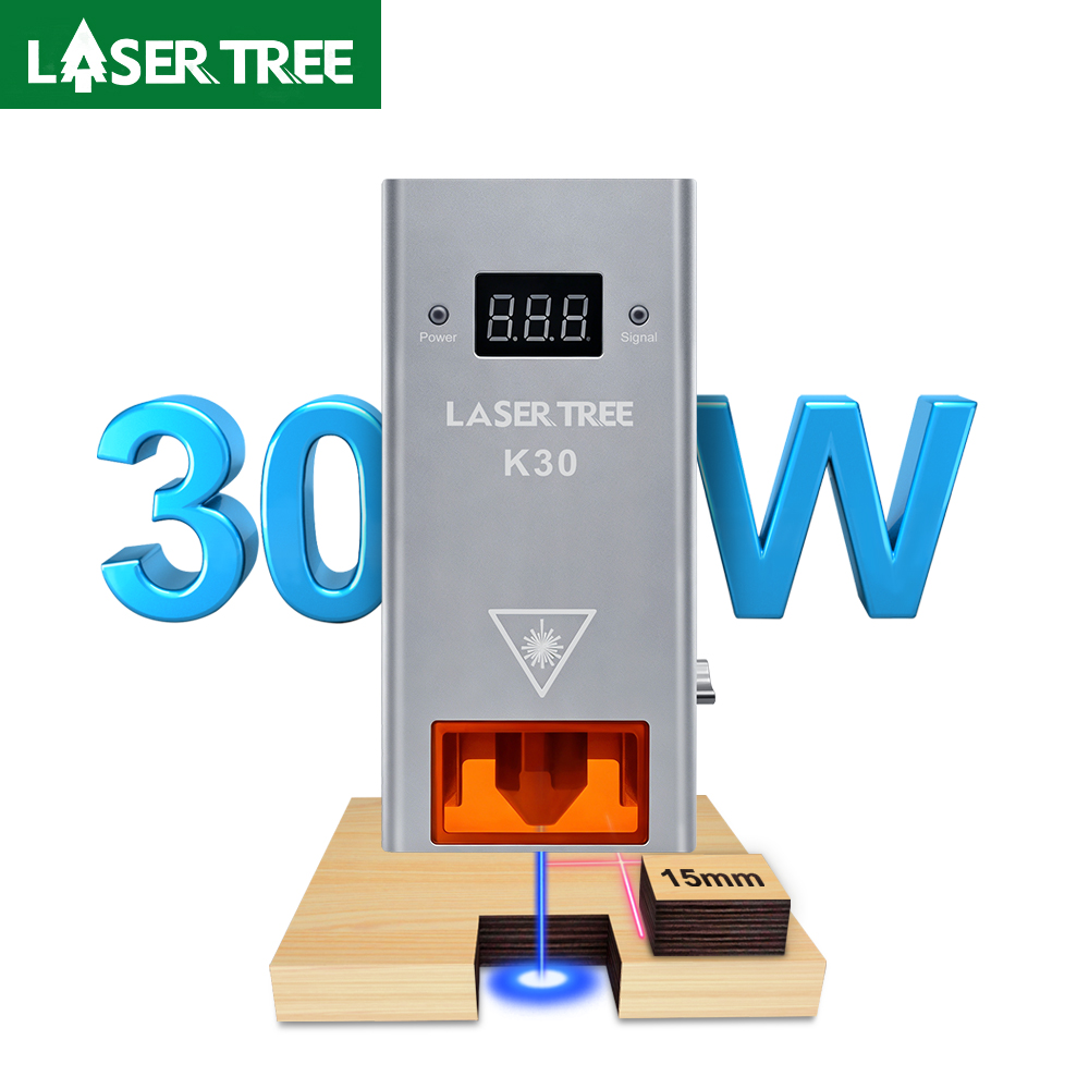 Industrial Blue Laser - LASER TREE K30 30W 光出力レーザーモジュール エアアシスト付き
