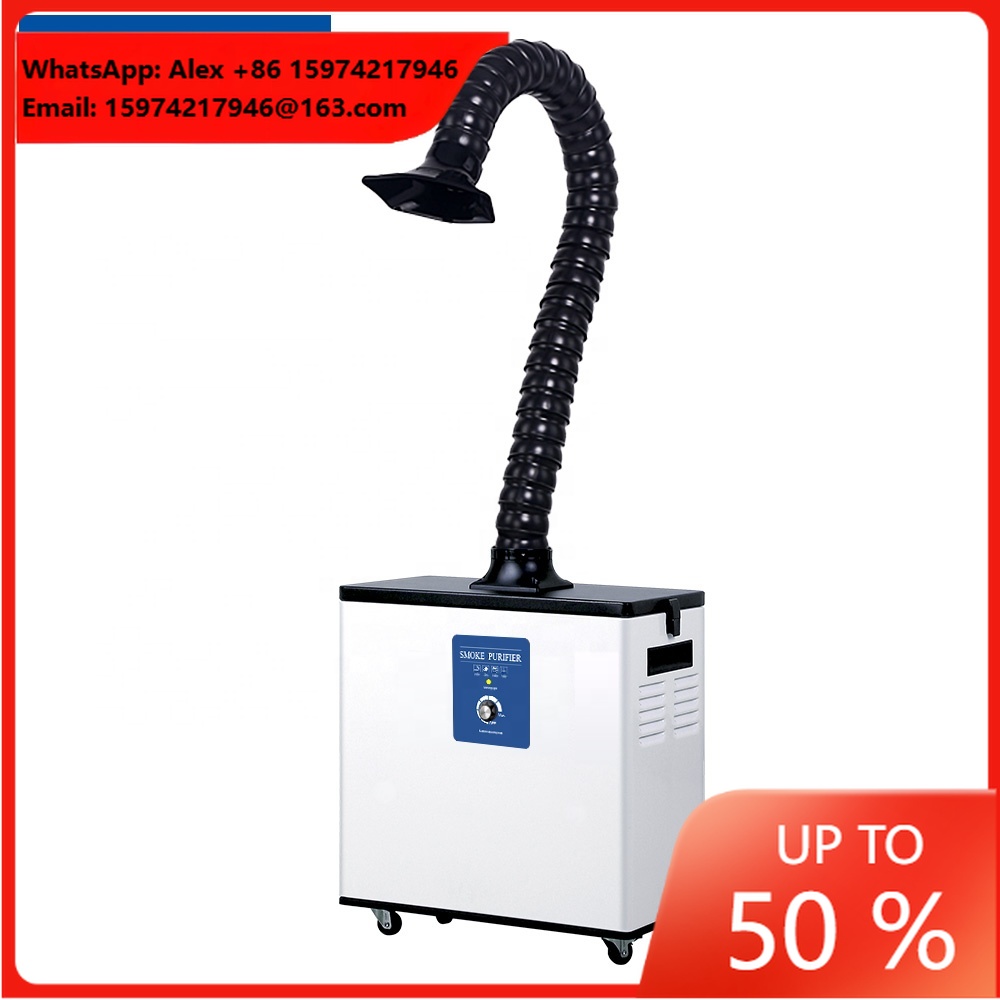 Fume Extractor Laser - JJ-1001 ノブ制御式 100W はんだ煙抽出器 レーザーマーキング煙塵集塵機