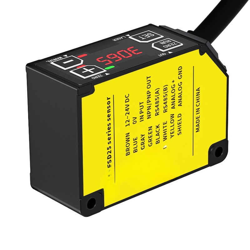 Industrial Laser Displacement Sensor - 高精度レーザー変位測距センサー FSD25 工業用厚さ測定 高平坦性 低死角誘導