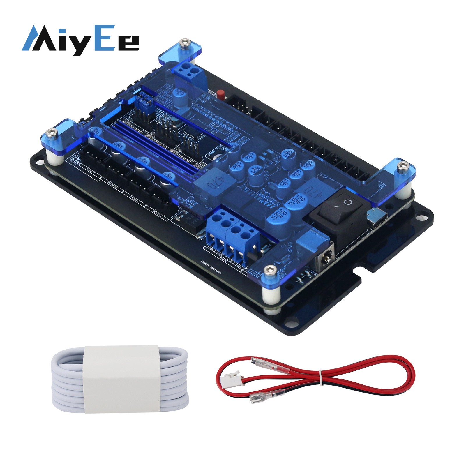 Controller Grbl Board - 3軸CNCコントローラーボード GRBL 1.1f、オフラインコントローラー用USBケーブル付き、500Wスピンドル対応