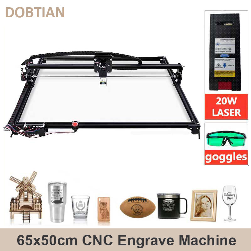 Industrial Laser Printing Machine - 強力なレーザー彫刻機 20 ワット作業エリア 650*500 ミリメートル組み立てる CNC