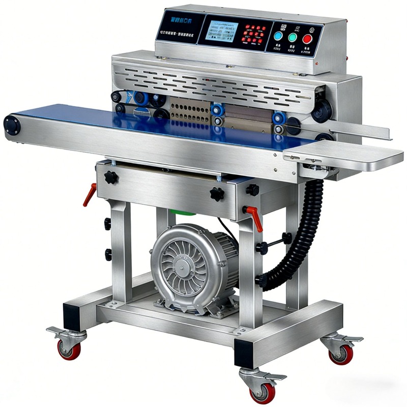 Industrial Laser Printing Machine - 業務用食品真空シーラー機 工業用真空包装シーリングシステム 全自動レーザーコーディング日付印字