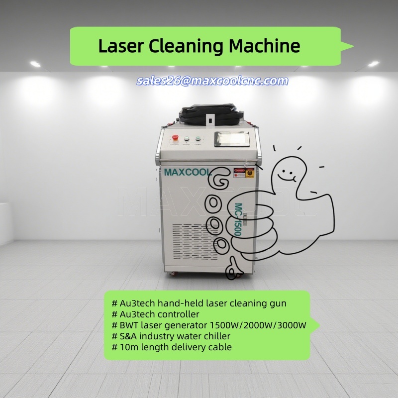 Industrial Laser Cleaning Equipment - 高速産業用CWレーザー洗浄機 1500W 2000W 3000W 鋼鉄金属表面の錆除去レーザー洗浄装置