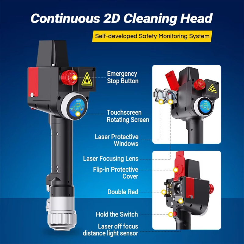 Industrial Laser Cleaning Equipment - 工業用300Wパルスレーザー洗浄装置 最新システム 重切削工具および表面洗浄用