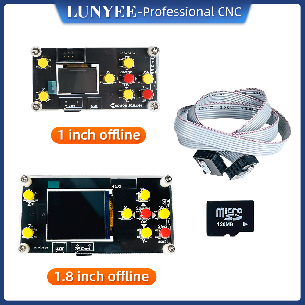 Controller Grbl Board - Lunyee-フライス盤用のオフライン制御ボード,フライス加工機用の3軸制御,彫刻用,3018pro 1610/2418/3018用,rbl
