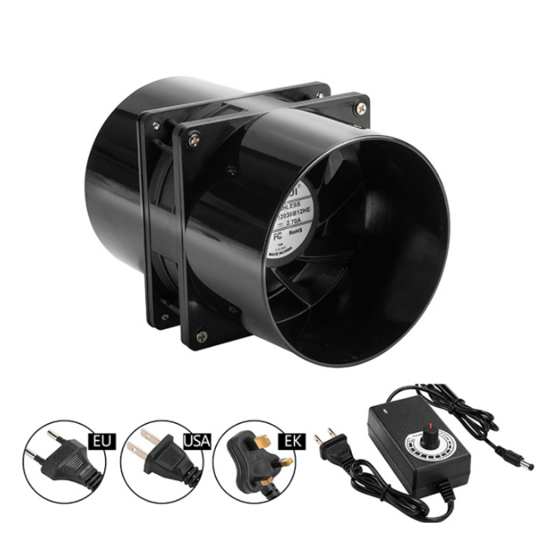 Fume Extractor Laser - 1個入り 4インチ軸流排気ファン DIY塗装機/乾燥機/スモーカー/グロウトテント/3Dレーザー/はんだ煙抽出器用 6000RPM 空気煙抽出器