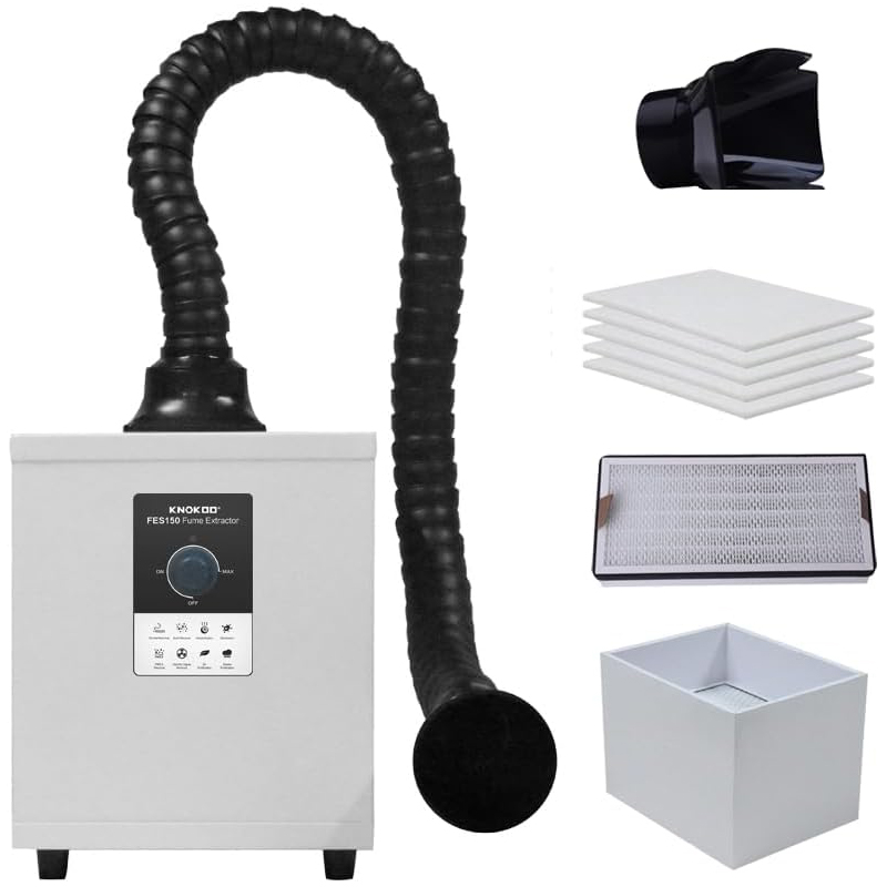 煙吸収装置 3段階フィルター付きはんだ煙吸収装置 強力吸引浄 - Fume Extractor Laser のレビューと価格