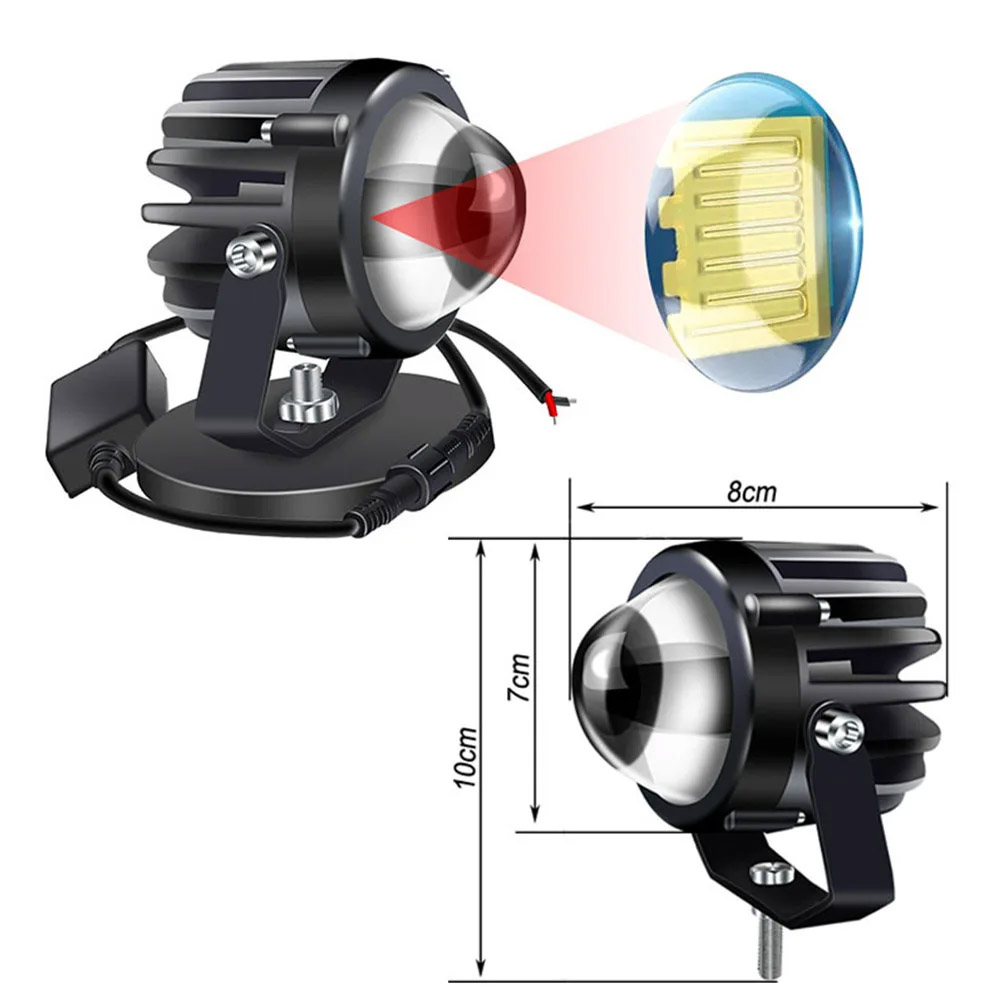 オートバイ用レーザープロジェクター,フォグライト,サイドパワ - Laser Focus Lens のレビューと価格