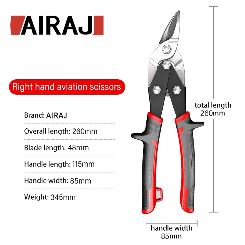 AIRAJ 航空はさみ錫スニップ金属シート切断スニップカッタ - Industrial Laser Drill のレビューと価格
