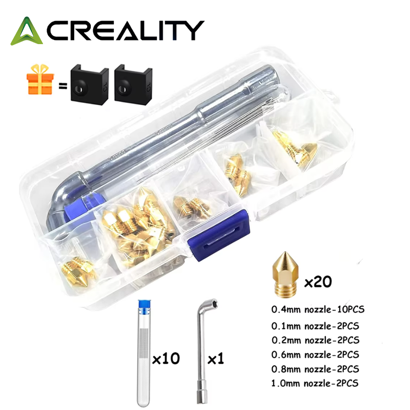 CREALITY 20 個 MK8 真鍮ノズル 0.2/0. - Creality Printer K1 のレビューと価格