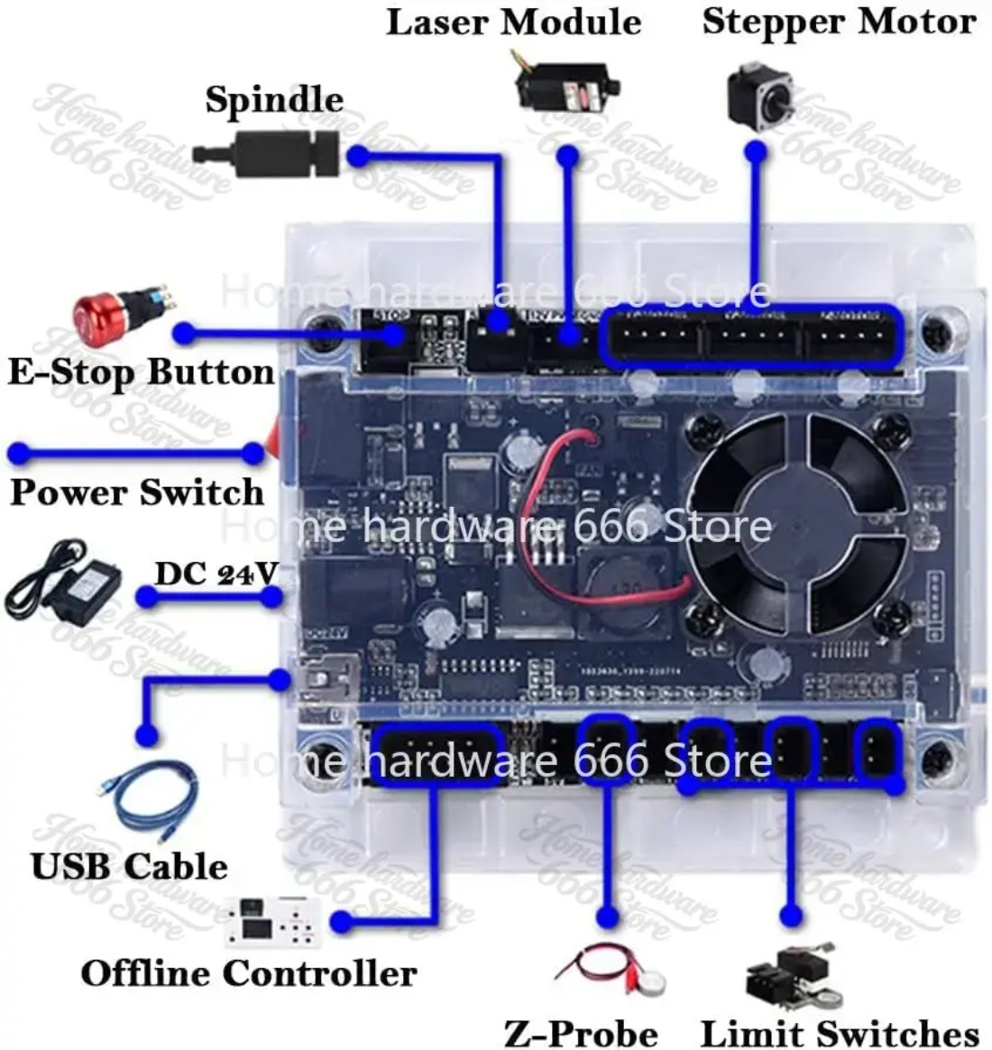 CNCレーザー彫刻機 木工用 3軸CNC彫刻機制御ボード g - Controller Grbl Board のレビューと価格
