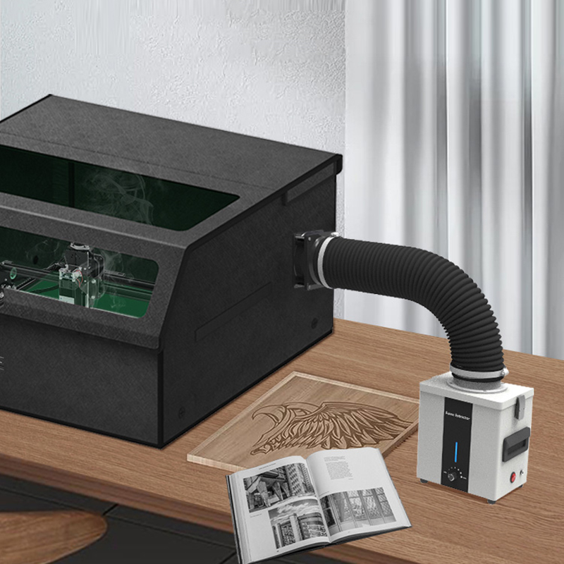 レーザー煙清浄機ヒューム抽出器煙はんだ溶接吸収器レーザー彫刻 - Fume Extractor Laser のレビューと価格