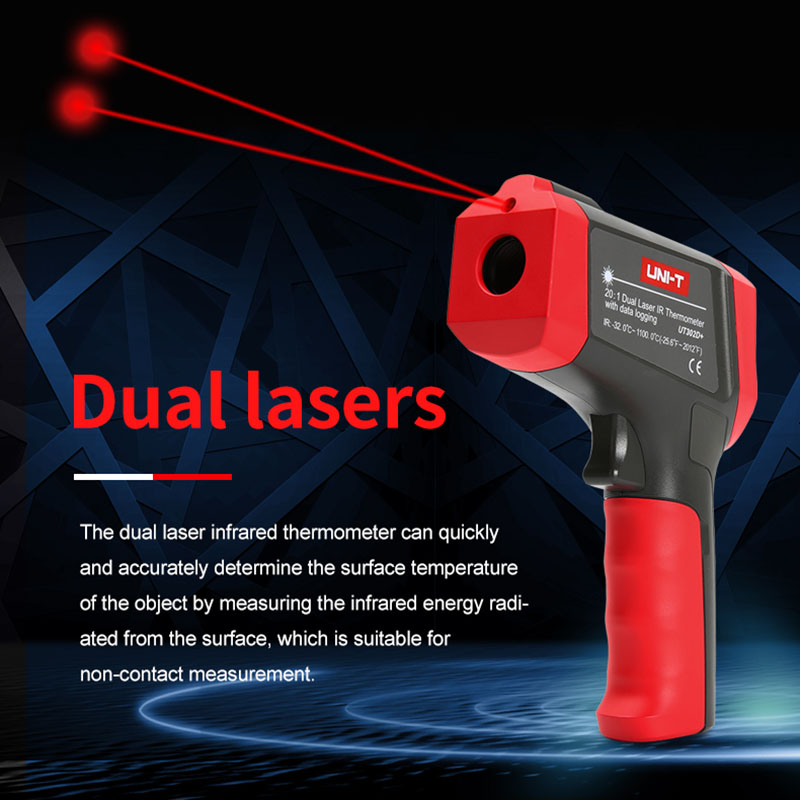 ユニ-t-デジタル赤外線温度計,非接触,工業用レーザー温度計 - Industrial Infrared Laser のレビューと価格
