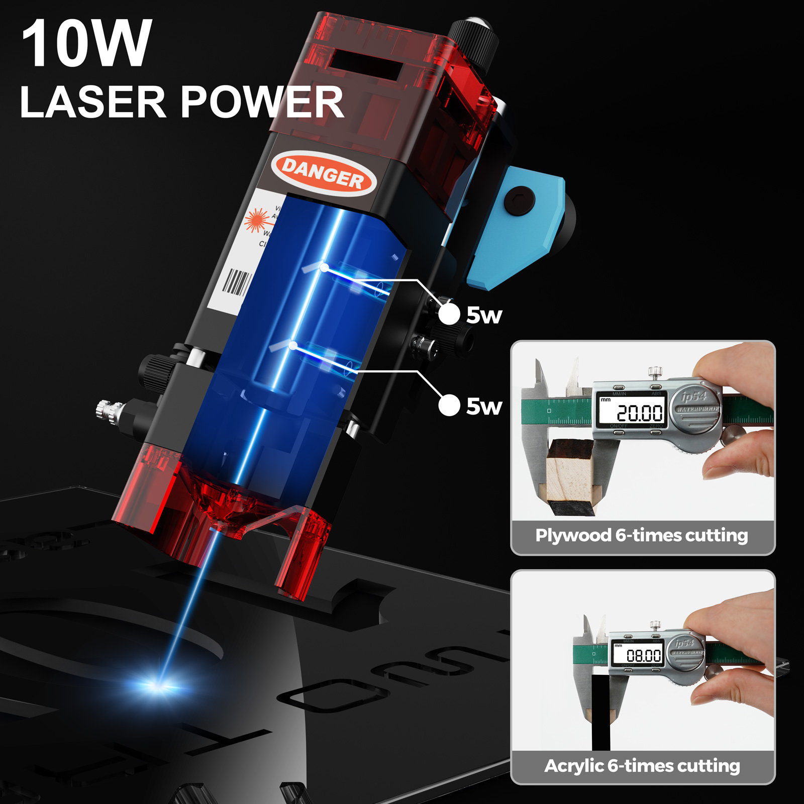 TwoTrees TTS-10 プロ 80 ワットレーザー彫 - Industrial Laser Printing Machine のレビューと価格