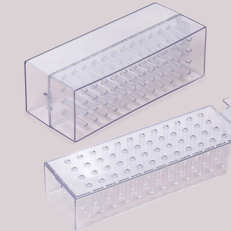 48穴クリアネイルドリルビットホルダー収納ボックス、ミリング - Acrylic Cutting Machine のレビューと価格