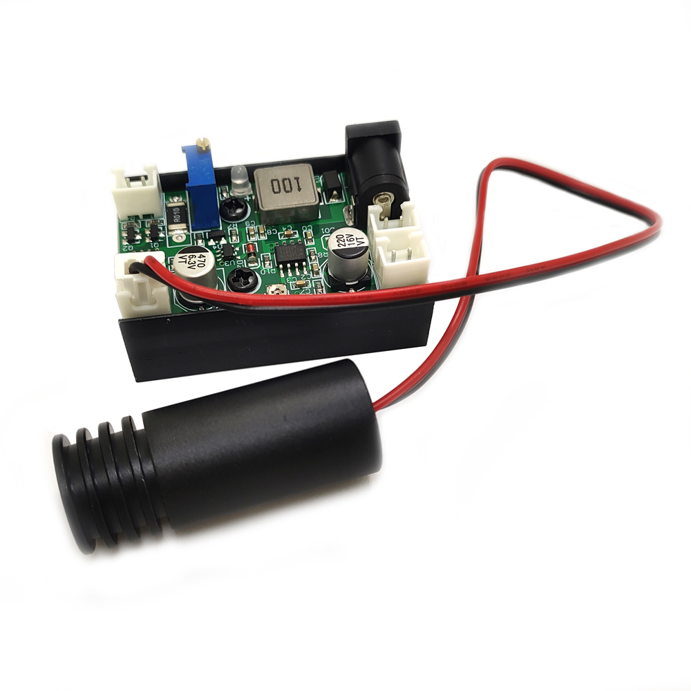 産業用 12V 100mw 405nm 青/紫光レーザーモジ - Industrial Blue Laser のレビューと価格