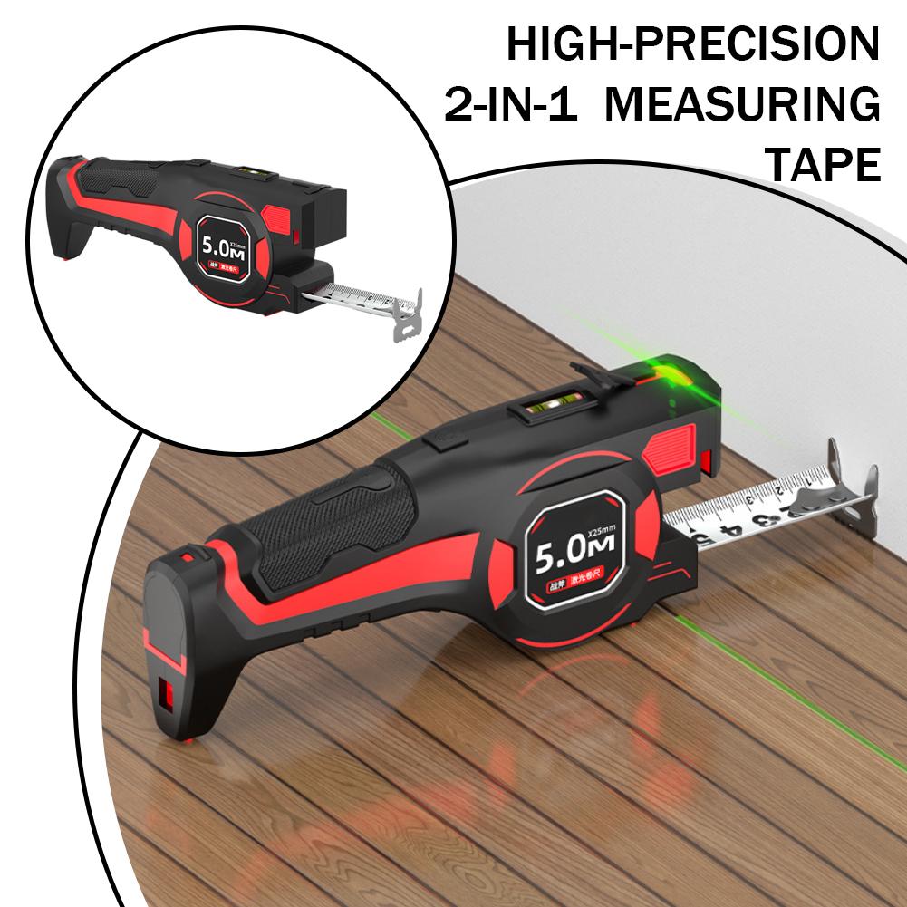 2 in 1レーザー距離計スチールテープ高精度デジタル電子機 - Industrial Laser Tape Measure のレビューと価格