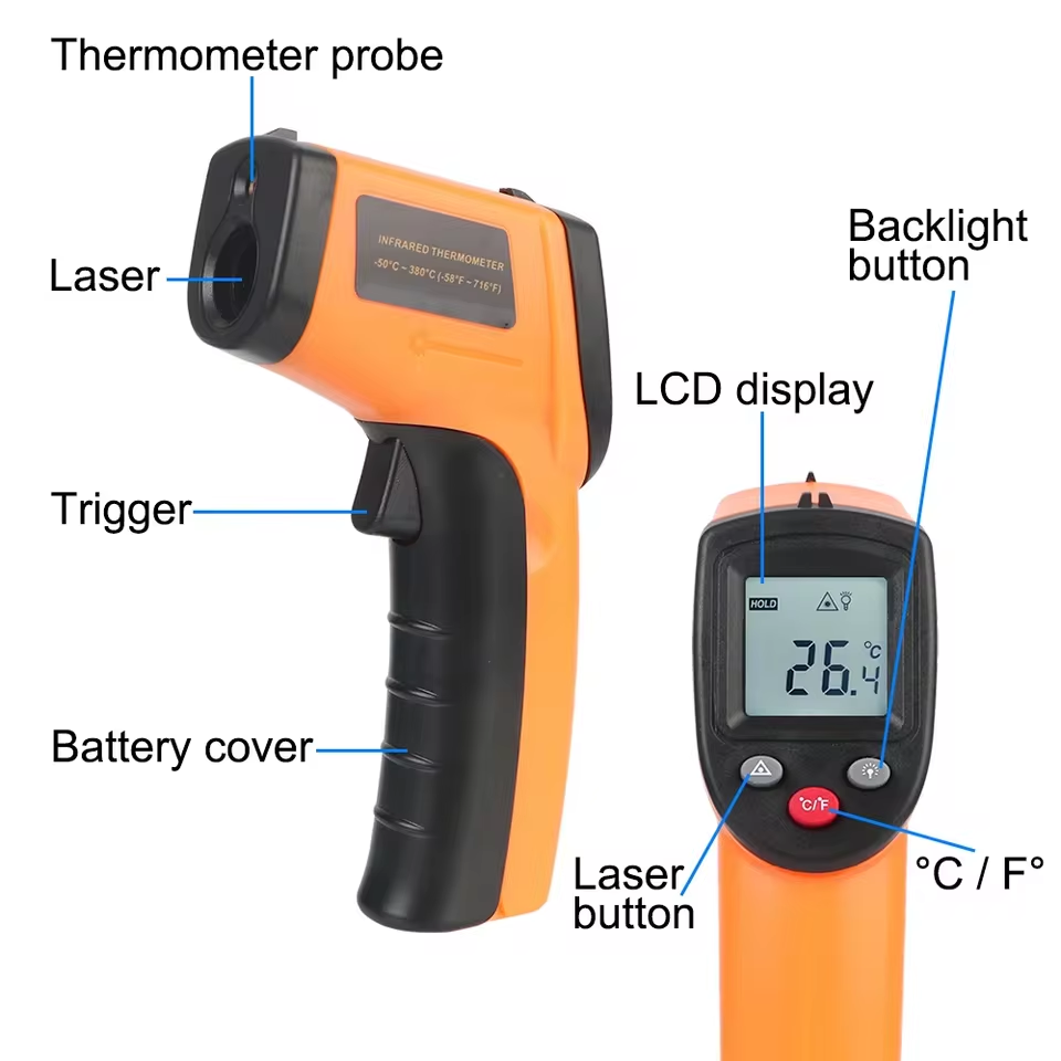 新しい T600 T600A デジタル赤外線温度計ガン -5 - Industrial Infrared Laser のレビューと価格