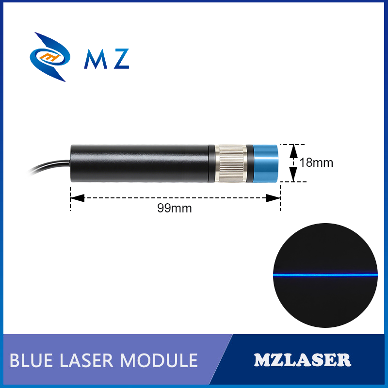 調整可能な集束ブルーラインレーザーダイオードモジュール D1 - Industrial Blue Laser のレビューと価格