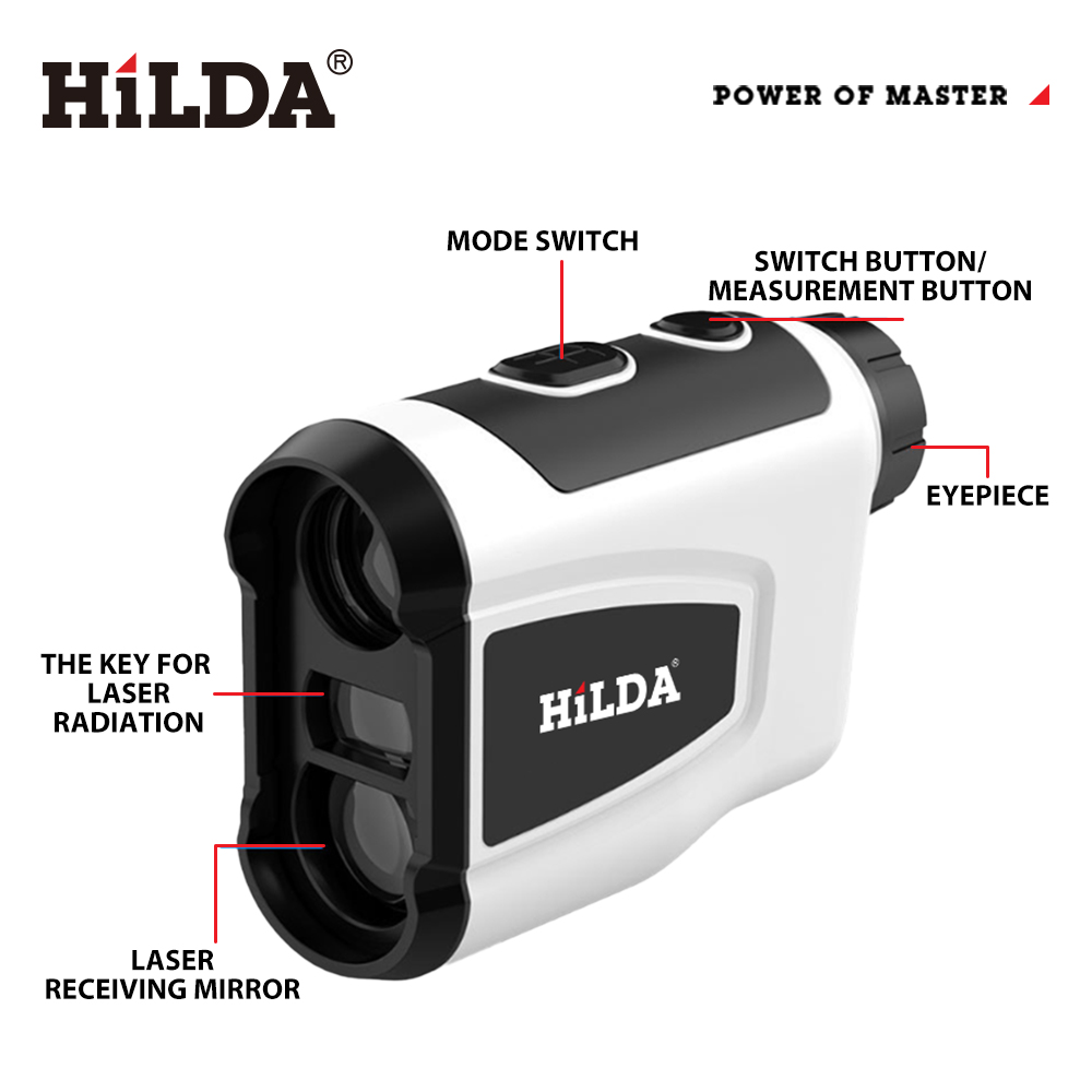 HILDA 800M ゴルフレーザー距離計 6倍単眼鏡 スロ - Industrial Laser Tape Measure のレビューと価格