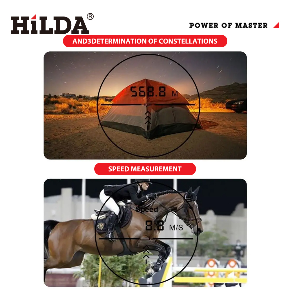HILDA 800M ゴルフレーザー距離計 6倍単眼鏡 スロ - Industrial Laser Tape Measure のレビューと価格
