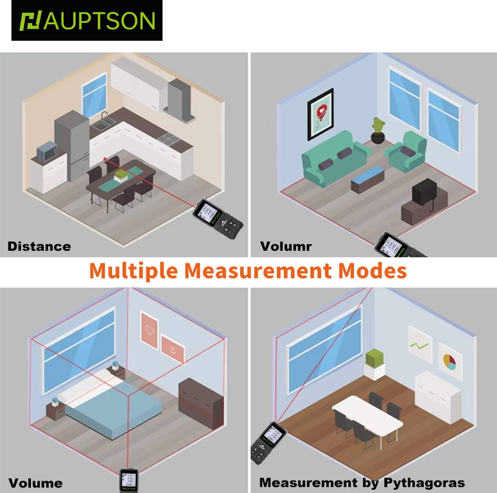 HAUPTSON レーザー距離計 70/100M 距離計デジ - Industrial Laser Tape Measure のレビューと価格