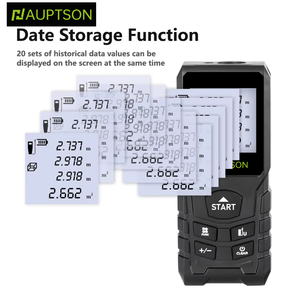 HAUPTSON レーザー距離計 70/100M 距離計デジ - Industrial Laser Tape Measure のレビューと価格