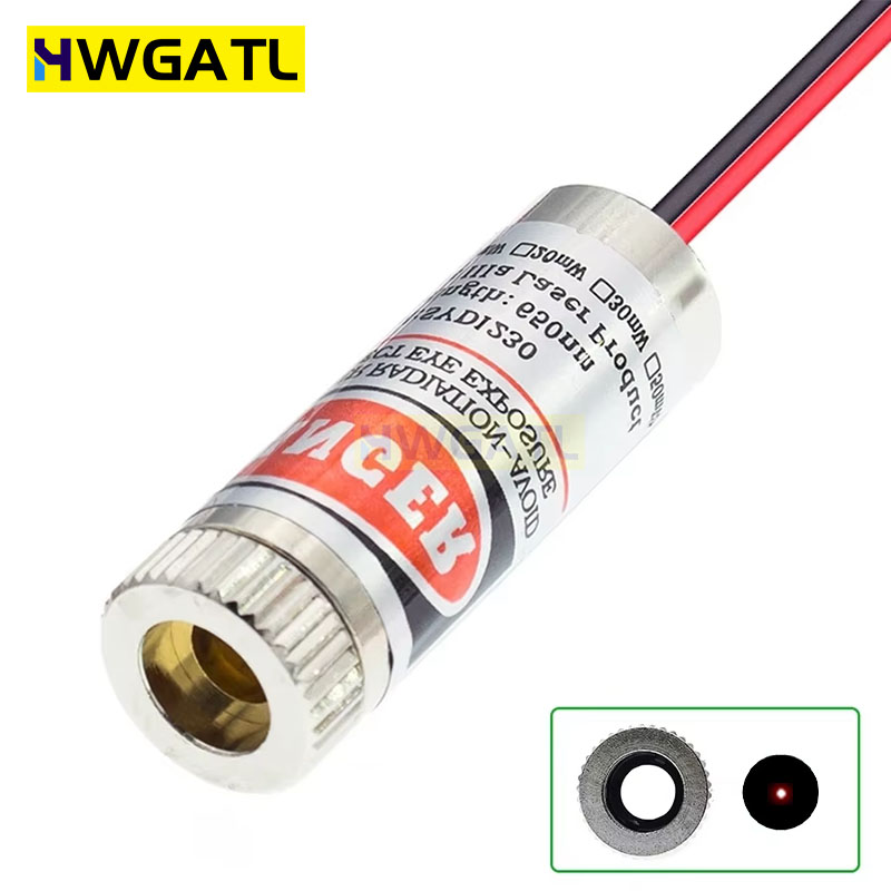 650nm 5mW レッドポイント/ライン/クロスレーザーモ - Laser Focus Lens のレビューと価格