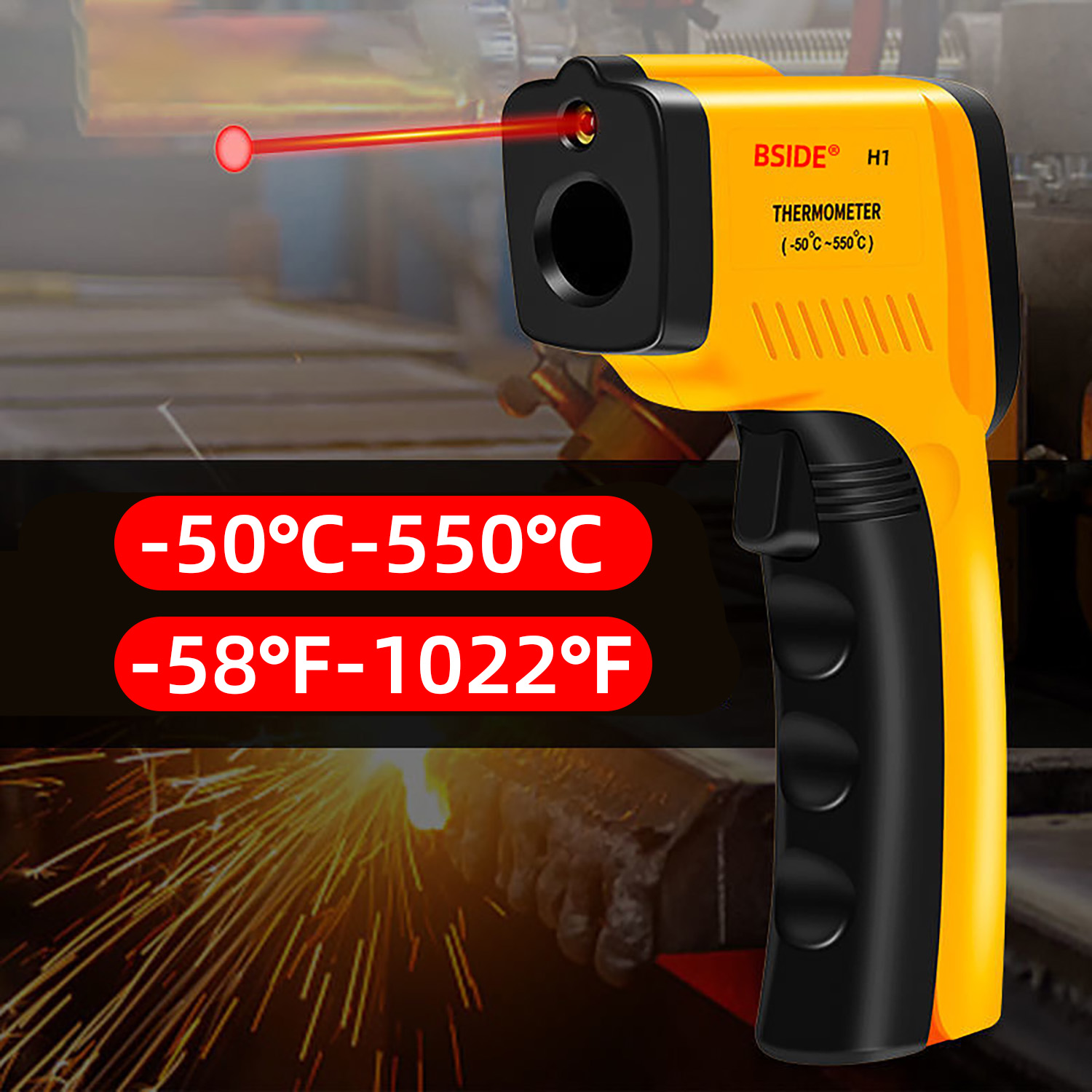 デジタル赤外線温度計,非接触,肉,バッファローミルク,バーベ - Industrial Infrared Laser のレビューと価格