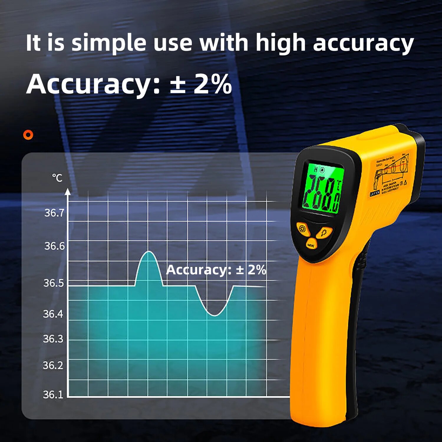 デジタル赤外線温度計,非接触,肉,バッファローミルク,バーベ - Industrial Infrared Laser のレビューと価格