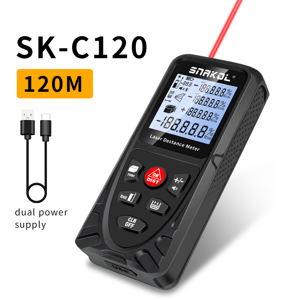 SNAKOL 3-in-1高精度レーザー距離計テープメジャー - Industrial Laser Tape Measure のレビューと価格