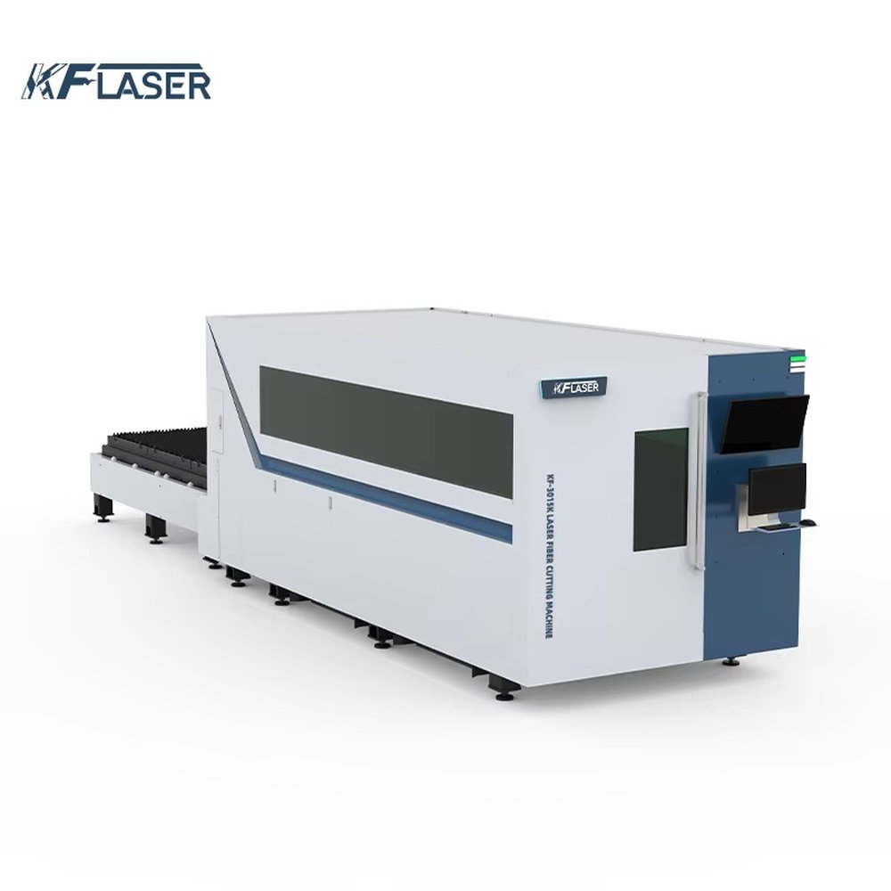 交換テーブル付きCNCファイバーメタルレーザー切断機、鋼材用 - Industrial Laser Machine Price のレビューと価格