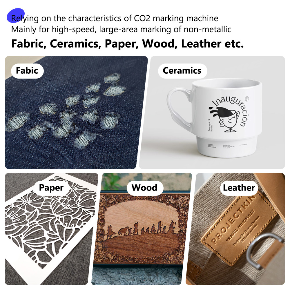 多用途CO2フライングレーザーマーキングマシン、カスタマイズ - Industrial Laser Printing Machine のレビューと価格