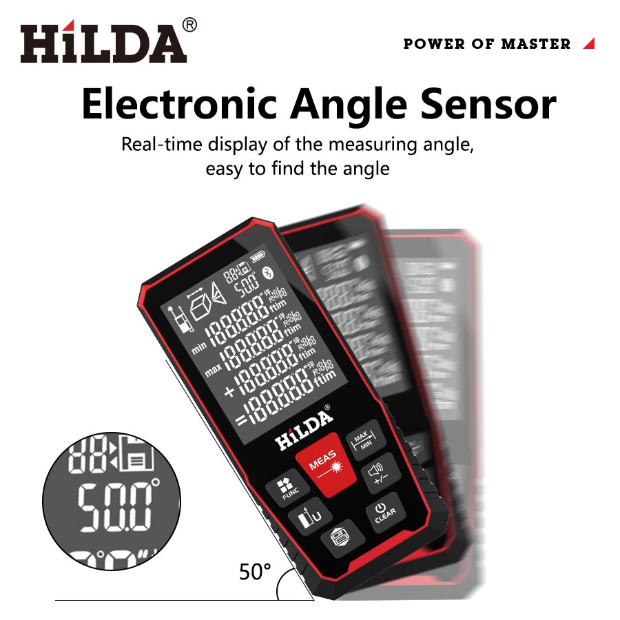 HILDA レーザー距離計 40/100/120 メートルデ - Industrial Laser Tape Measure のレビューと価格