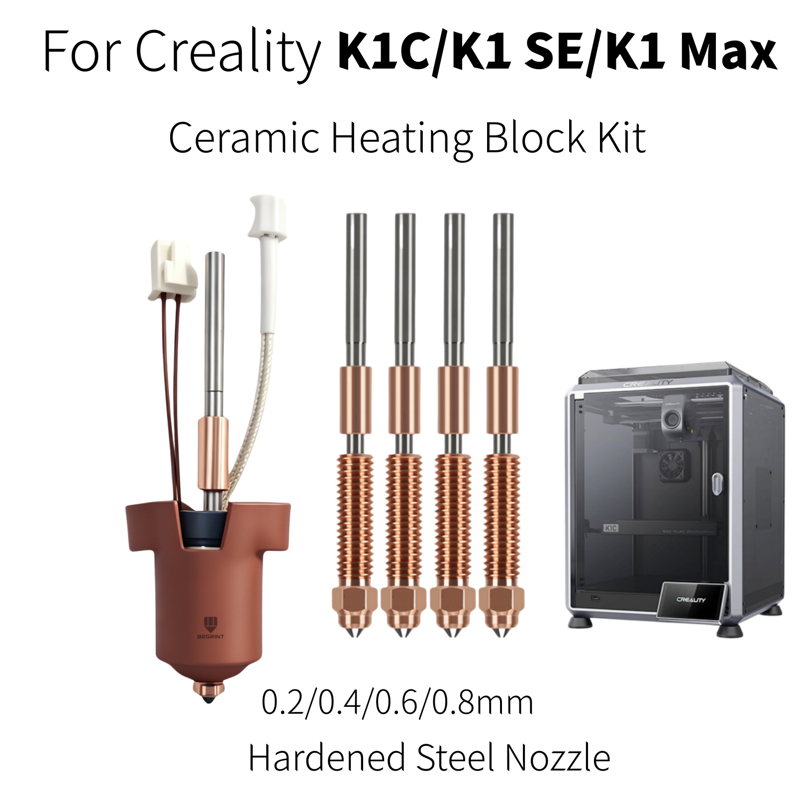 Creality K1C K1 MAX ホットエンド用セラミ - Creality Printer K1 のレビューと価格